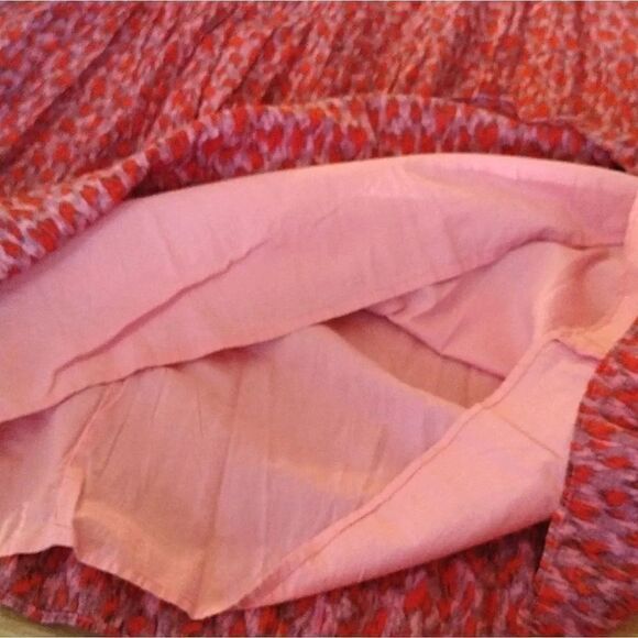 JOIE Tea Rose Red Floral Sleeveless Tiered Cotton Maxi Dress Large NWT - Picture 14 of 16